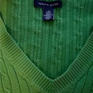 Tommy Hilfiger Green Knitted Fitted Sweater